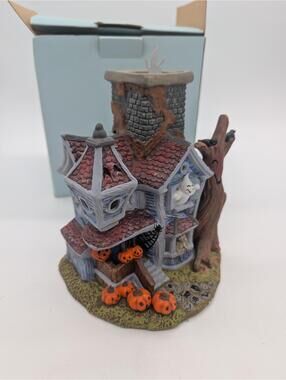 LKNW never used Halloween PartyLite Ghostly Tealight House